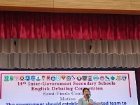 Captain Yazmin Tamrakar opening the debate